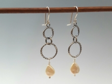 double twisted circle earring double twisted circle earring