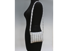 Silver Knit Bag