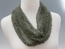 Sea grass knit with Labadorite beads