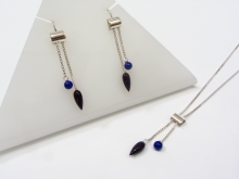 Cylinder Top Earrings and Necklace Cylinder Top Earrings and Necklace