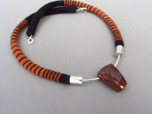 Necklace with Mexican Agate Pendant