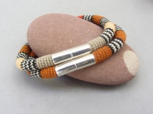 Earth tone and cinnamon bracelets 