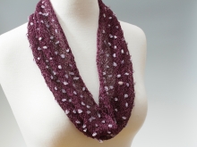 Necklace or Scarf? with amethysts