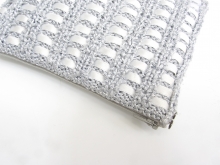 Silver knit bag (detail)