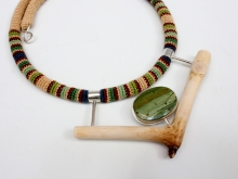 V Twig with Swamp Bog Jasper